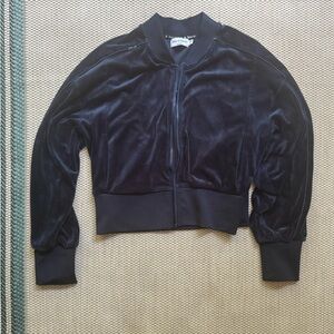Juicy Couture Midnight Velvet Bomber Jacket